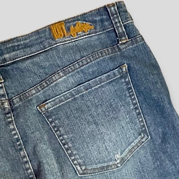 KUT FROM THE CLOTH Y2K WESTERN BOHO PENCIL SKIRT BLUE SMALL 4 - Picture 5 of 9